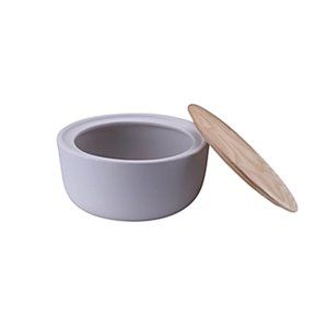 BRAND NEW Haven Designer Ceramic and Wood Vanity Container & Jewelry Box & Tray